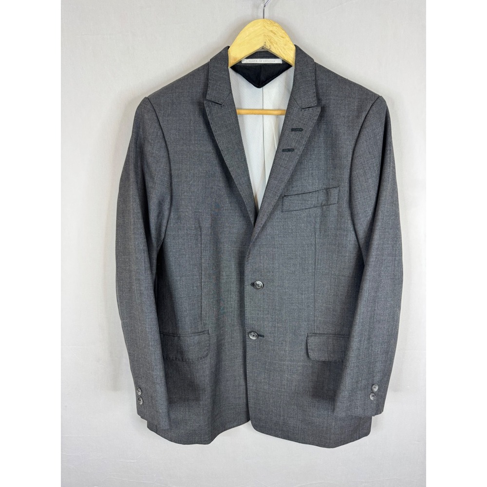 Tiger of Sweden Jarvis SU Grey 100% Wool Blazer Sport Coat Mens 38S